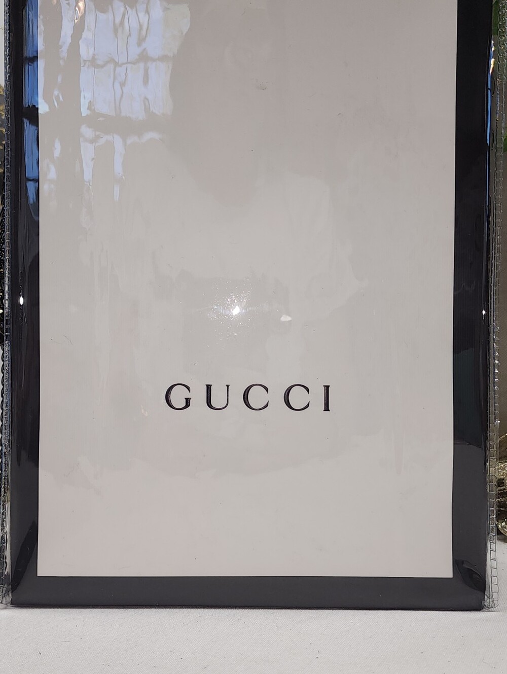 Authentic Gucci Retail Shopping Bag in PVC Tote - Picture 4 of 10